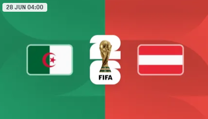 Argelia vs Austria – Copa Mundial FIFA 2026™