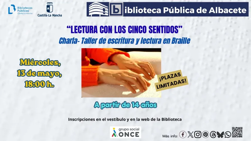 Taller “Lectura con los Cinco Sentidos” – Lectura en Braille
