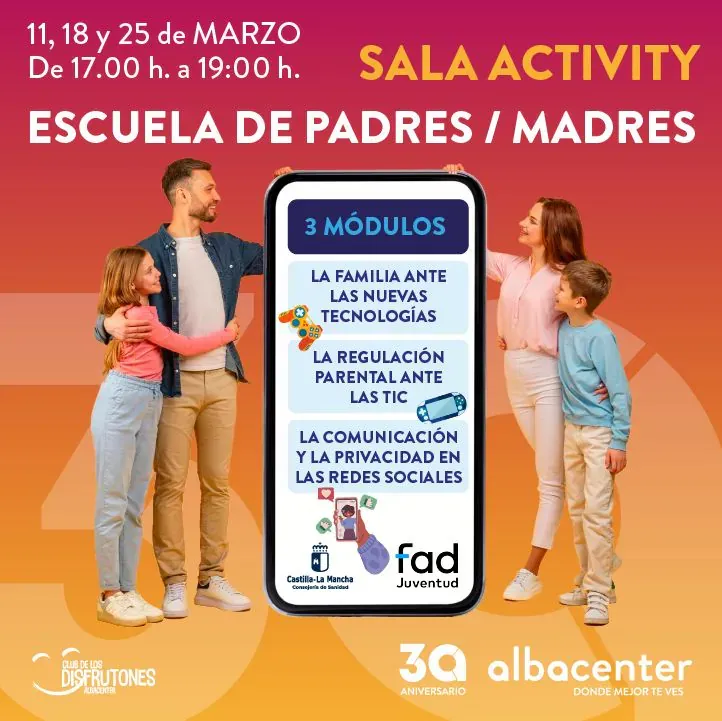 Taller para familias: uso de pantallas – Albacete