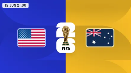 Partido: Estados Unidos vs Australia – Copa Mundial FIFA 2026™