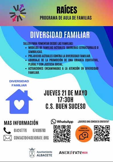 Diversidad familiar: Taller de parentalidad para familias