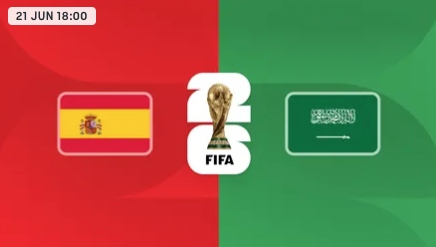 España vs Arabia Saudí — Copa Mundial FIFA 2026™