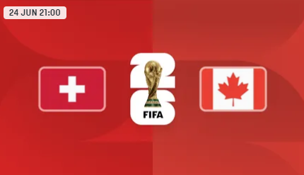 Partido: Suiza vs Canadá – Copa Mundial FIFA 2026™