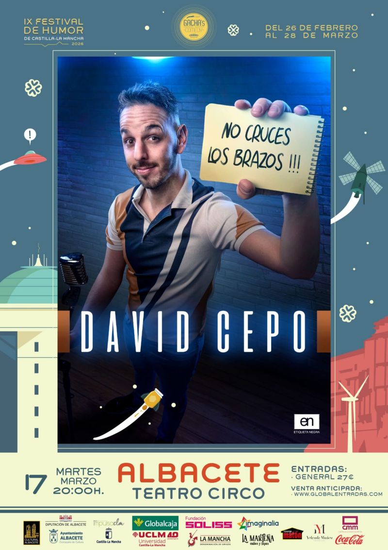 DAVID CEPO – No cruces los brazos Gacha’s Comedy 2026
