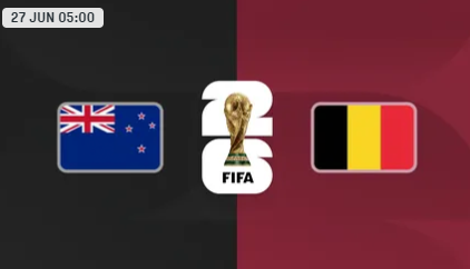 Nueva Zelanda vs Bélgica – Copa Mundial FIFA 2026™