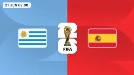 Uruguay vs España — Copa Mundial FIFA 2026™