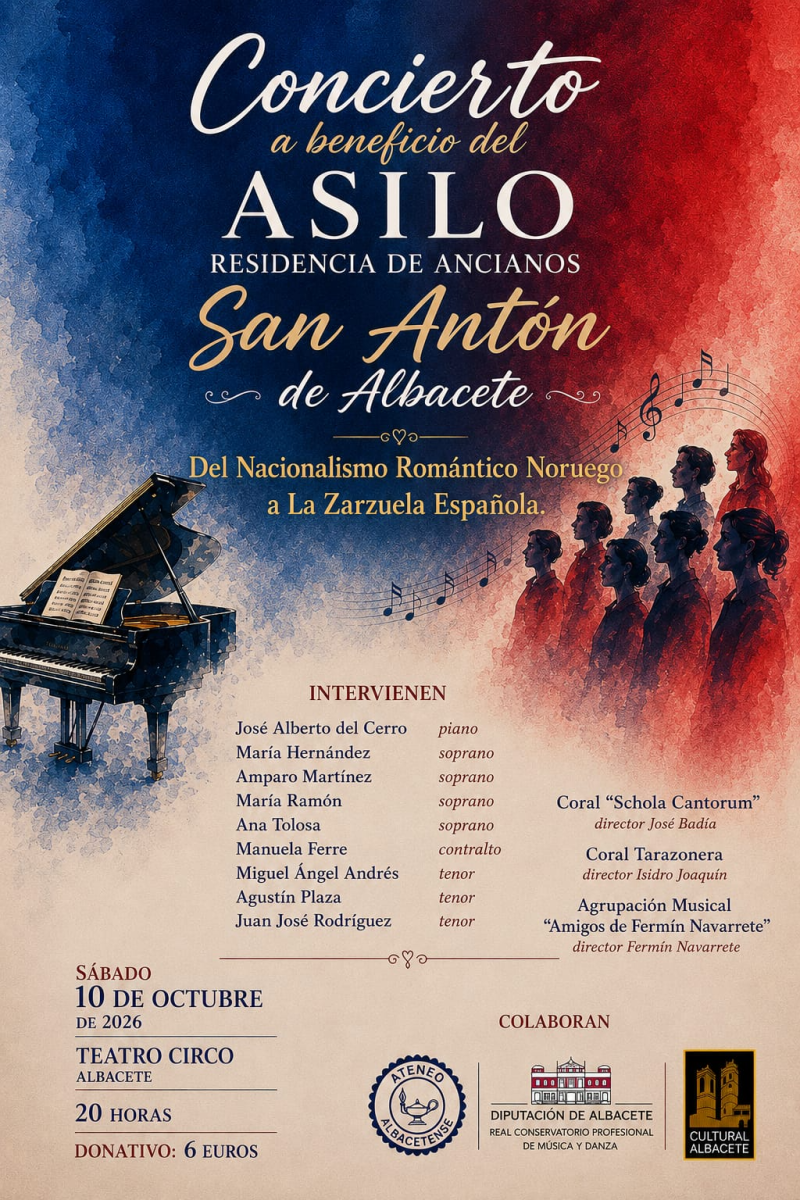 Concierto benéfico a favor del Asilo-Residencia de Ancianos San Antón