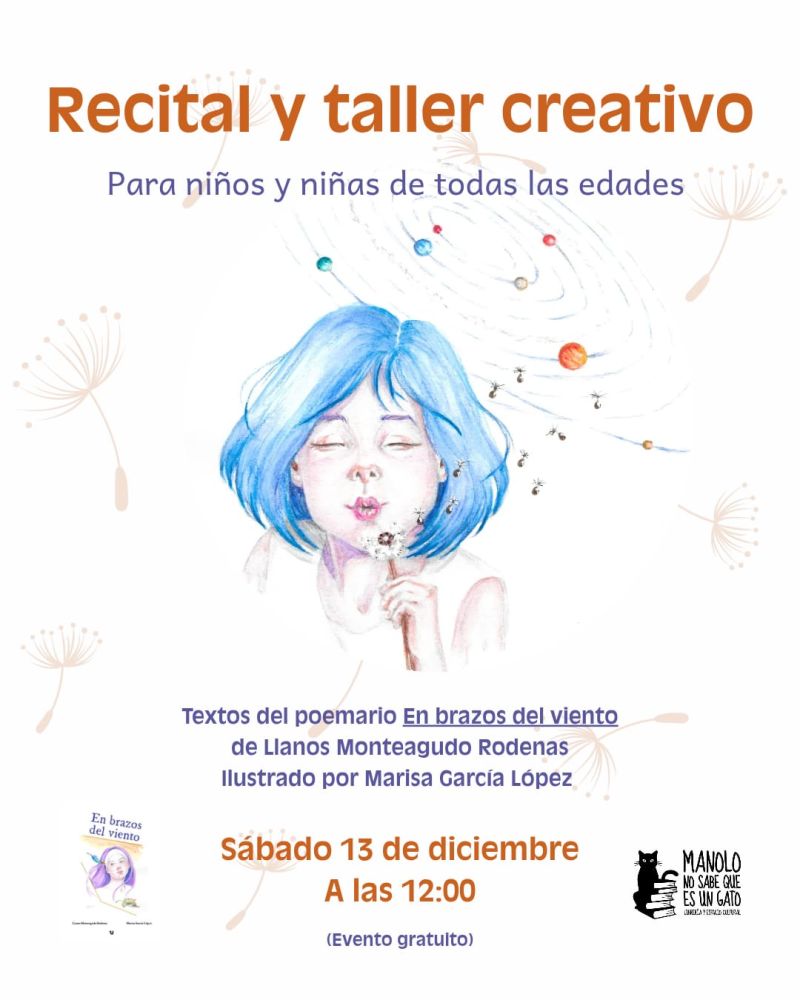 Recital y Taller Creativo Infantil: “En brazos del viento”