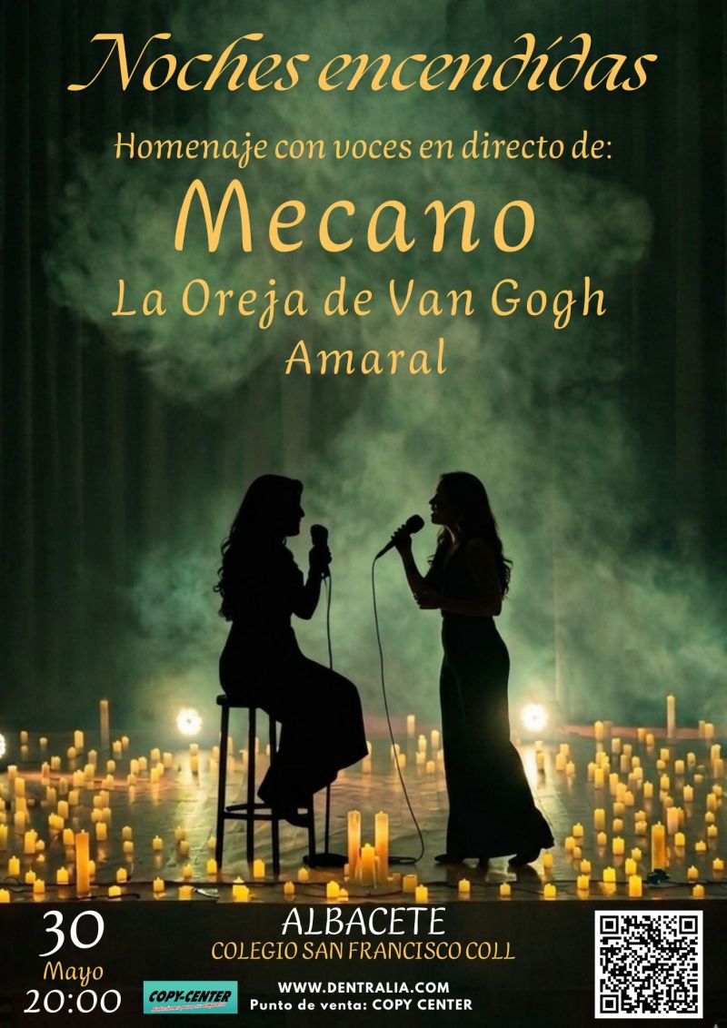 “NOCHES ENCENDIDAS”: UN TRIBUTO ÍNTIMO A MECANO, LA OREJA DE VAN GOGH Y AMARAL 