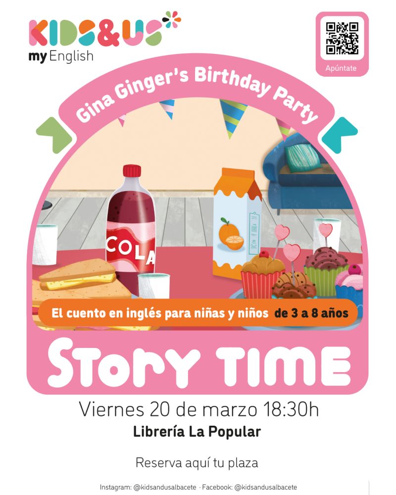 Story Time de Kids&Us: Gina Gingers Birthday Party