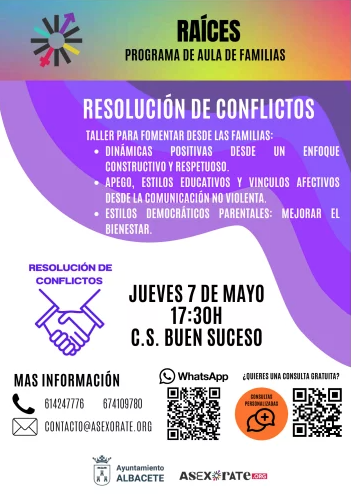 Resolución de conflictos: Taller de parentalidad para familias