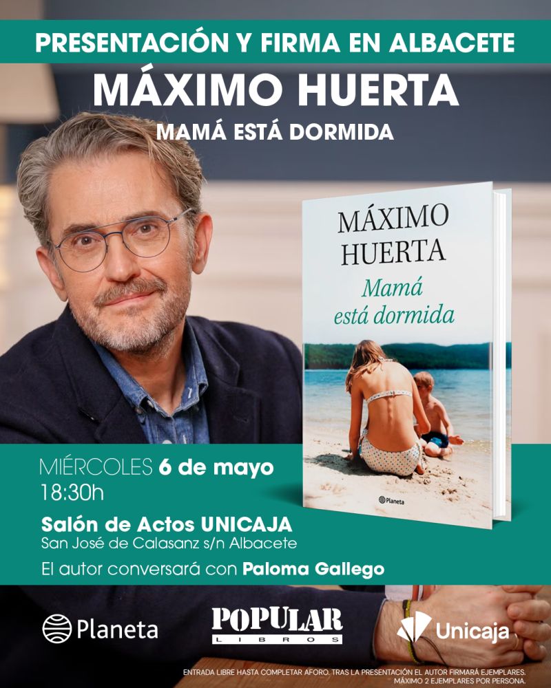 Máximo Huerta presenta Mamá está dormida