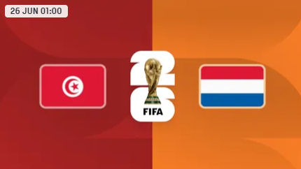 Túnez vs Países Bajos – Copa Mundial FIFA 2026™