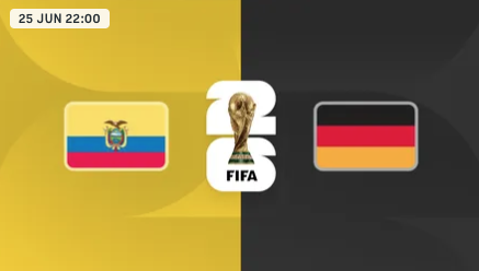 Ecuador vs Alemania — Copa Mundial FIFA 2026™