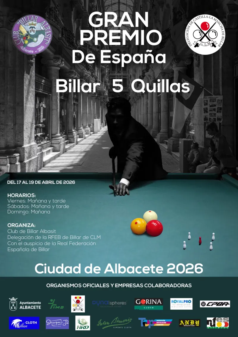 Torneo Nacional de Billar 5 Quillas
