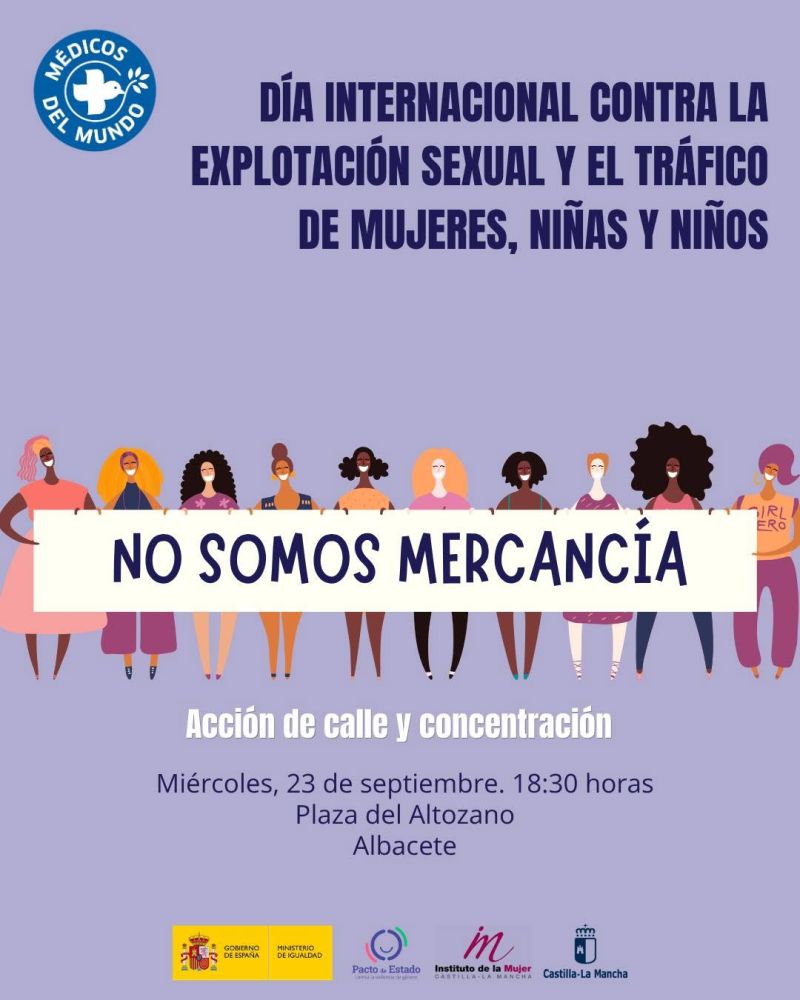 No somos mercancía — Acción de calle y concentración contra la explotación sexual y la trata