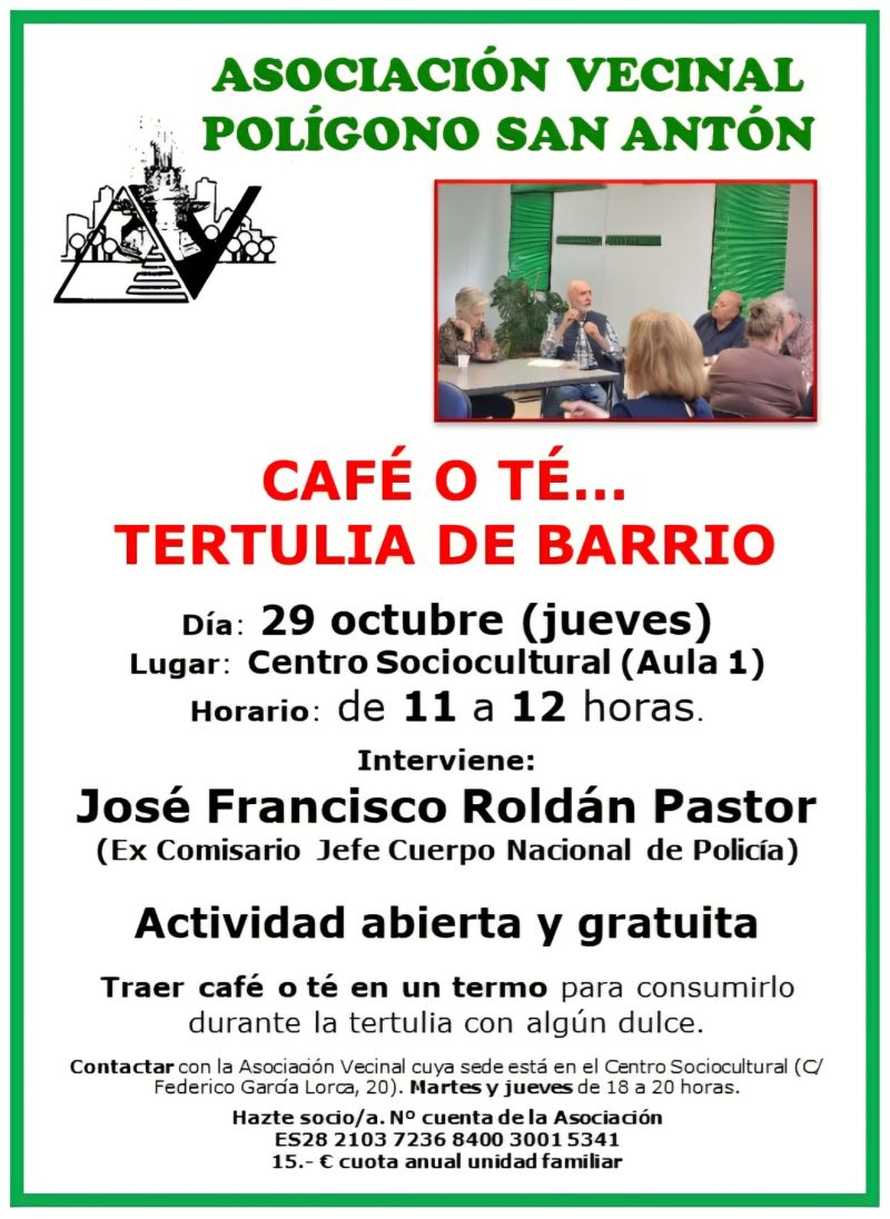 Café o té… Tertulia de barrio