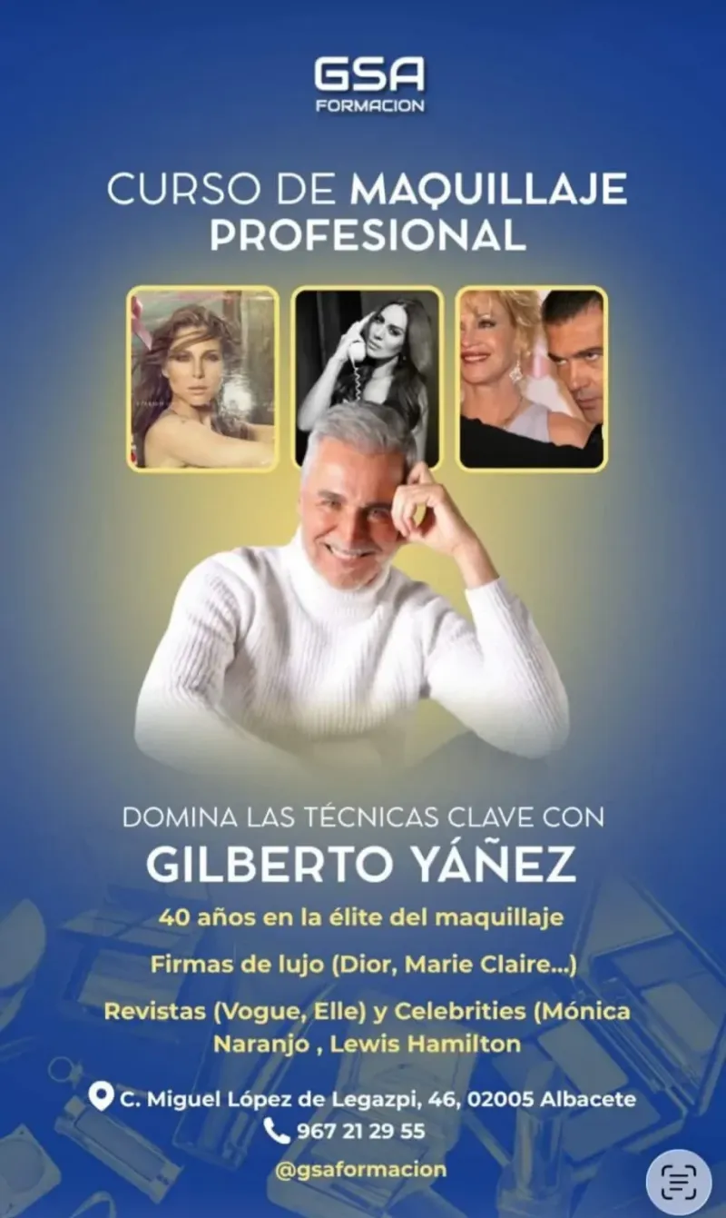 Curso de Maquillaje Profesional de Gilberto Yañez
