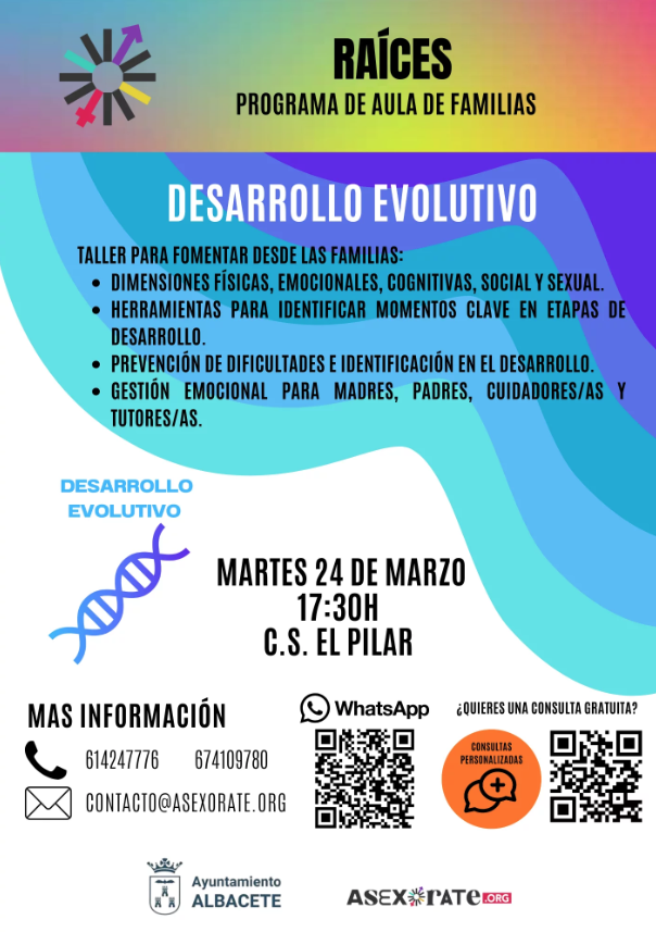 Taller para familias: Desarrollo Evolutivo