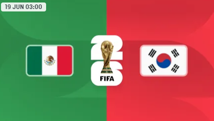 Partido: México vs República de Corea – Copa Mundial FIFA 2026™