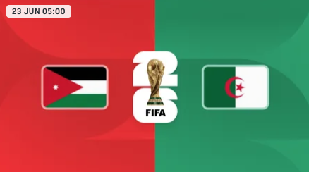 Jordania vs Argelia — Copa Mundial FIFA 2026™