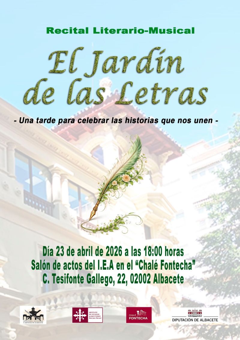 Recital literario-musical: “El jardín de las letras”