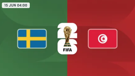 Suecia vs Túnez — Copa Mundial FIFA 2026™