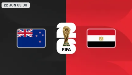 Partido: Nueva Zelanda vs Egipto – Copa Mundial FIFA 2026™