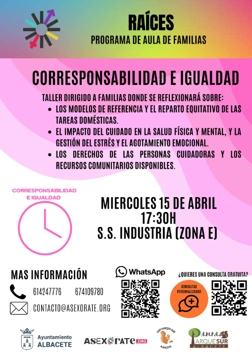 Charla de corresponsabilidad y familias (Programa Raíces)