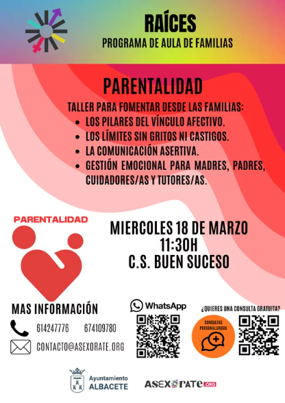 Taller para familias: Parentalidad Positiva