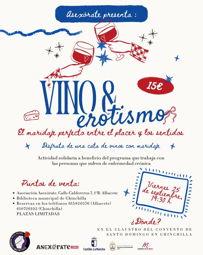 Vino & Erotismo — Cata solidaria en Chinchilla