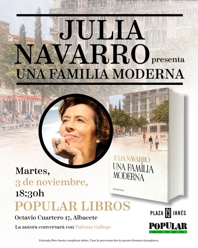 Julia Navarro presenta Una familia moderna