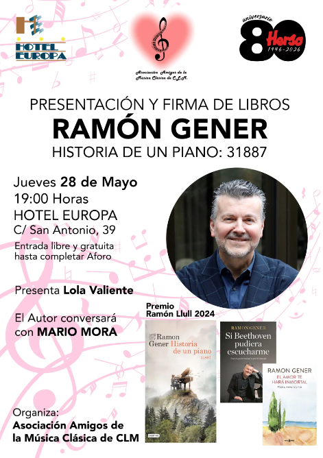 Presentación del libro «Historia de un piano» – Ramón Gener