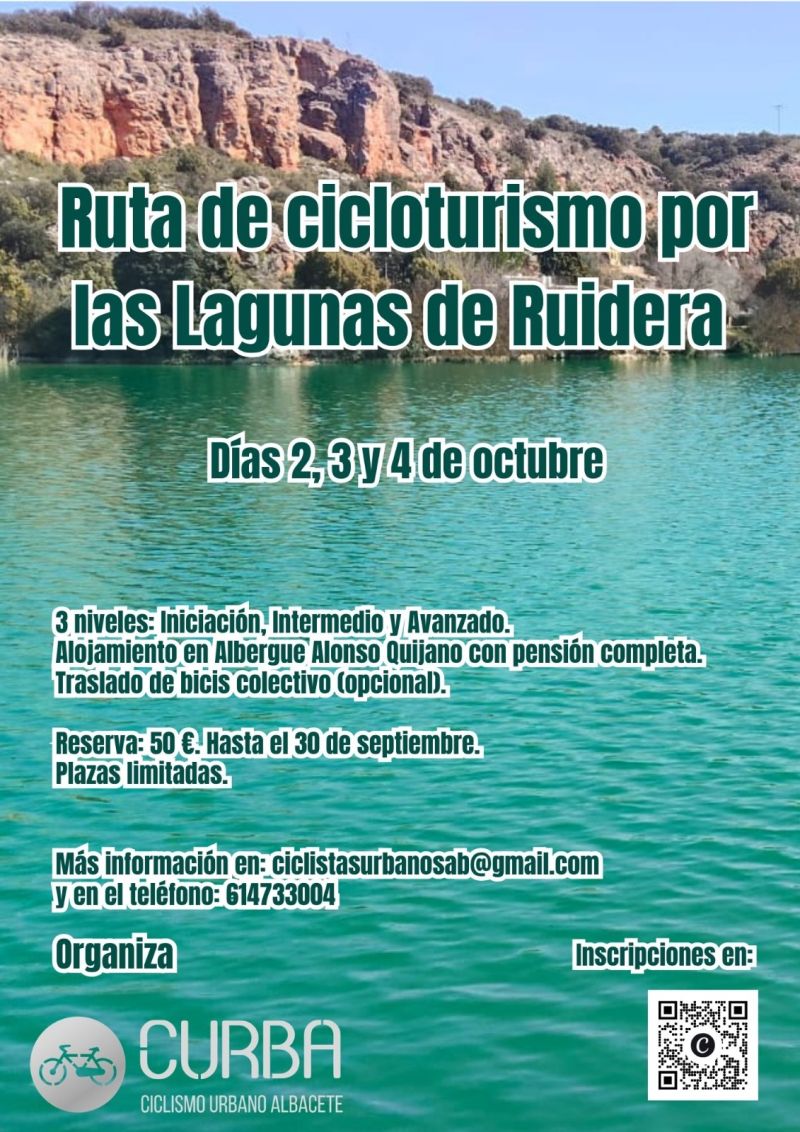 Ruta de cicloturismo por las Lagunas de Ruidera