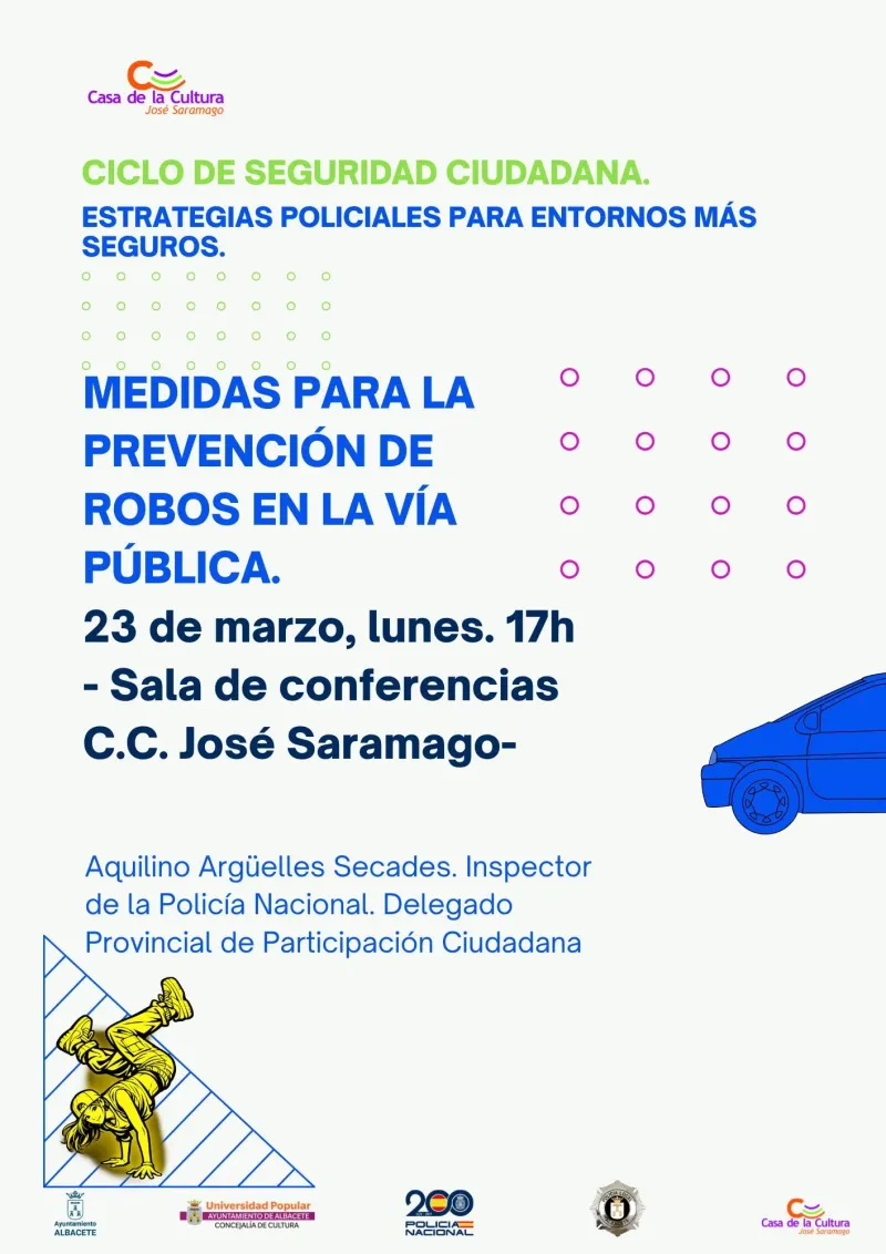 Medidas para la prevención de robos en la vía pública (Ciclo de Seguridad Ciudadana)