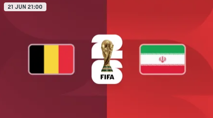 Bélgica vs Irán — Copa Mundial FIFA 2026™