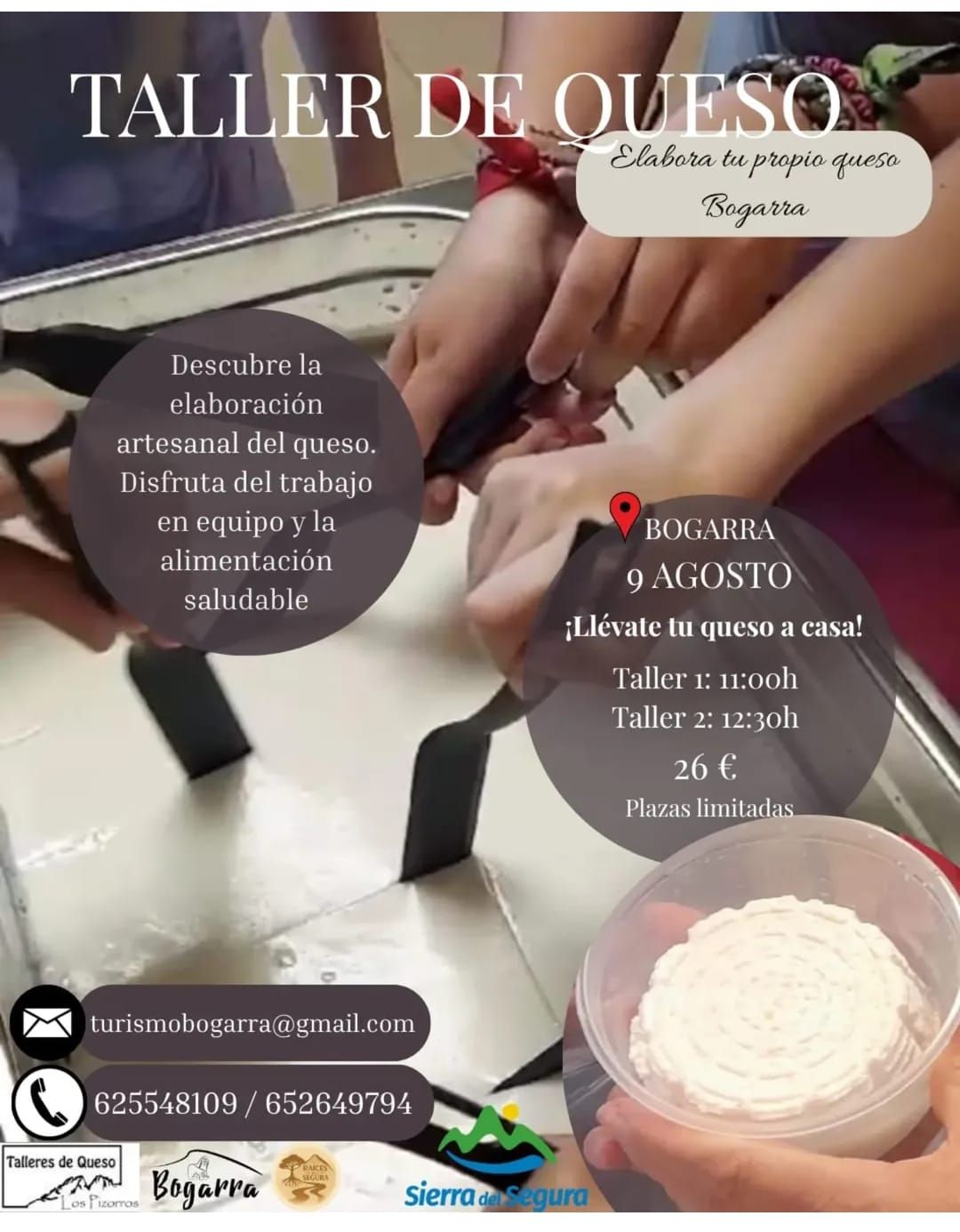 Taller de Queso en Bogarra