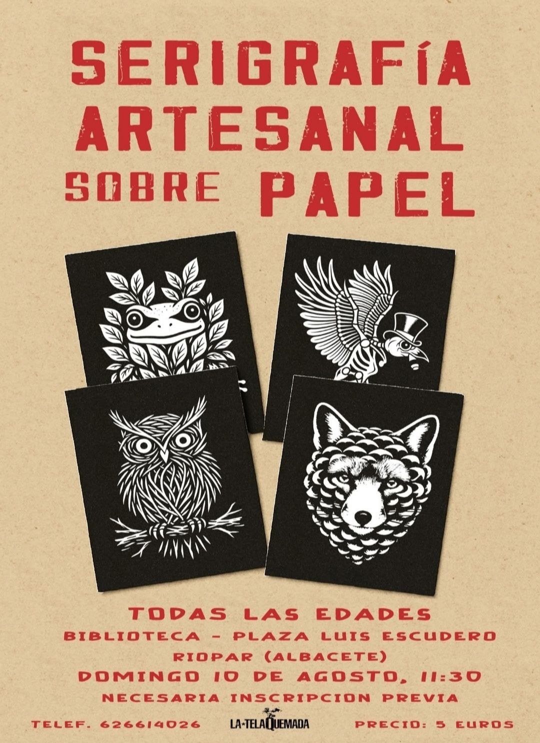 SERIGRAFÍA ARTESANAL SOBRE PAPEL