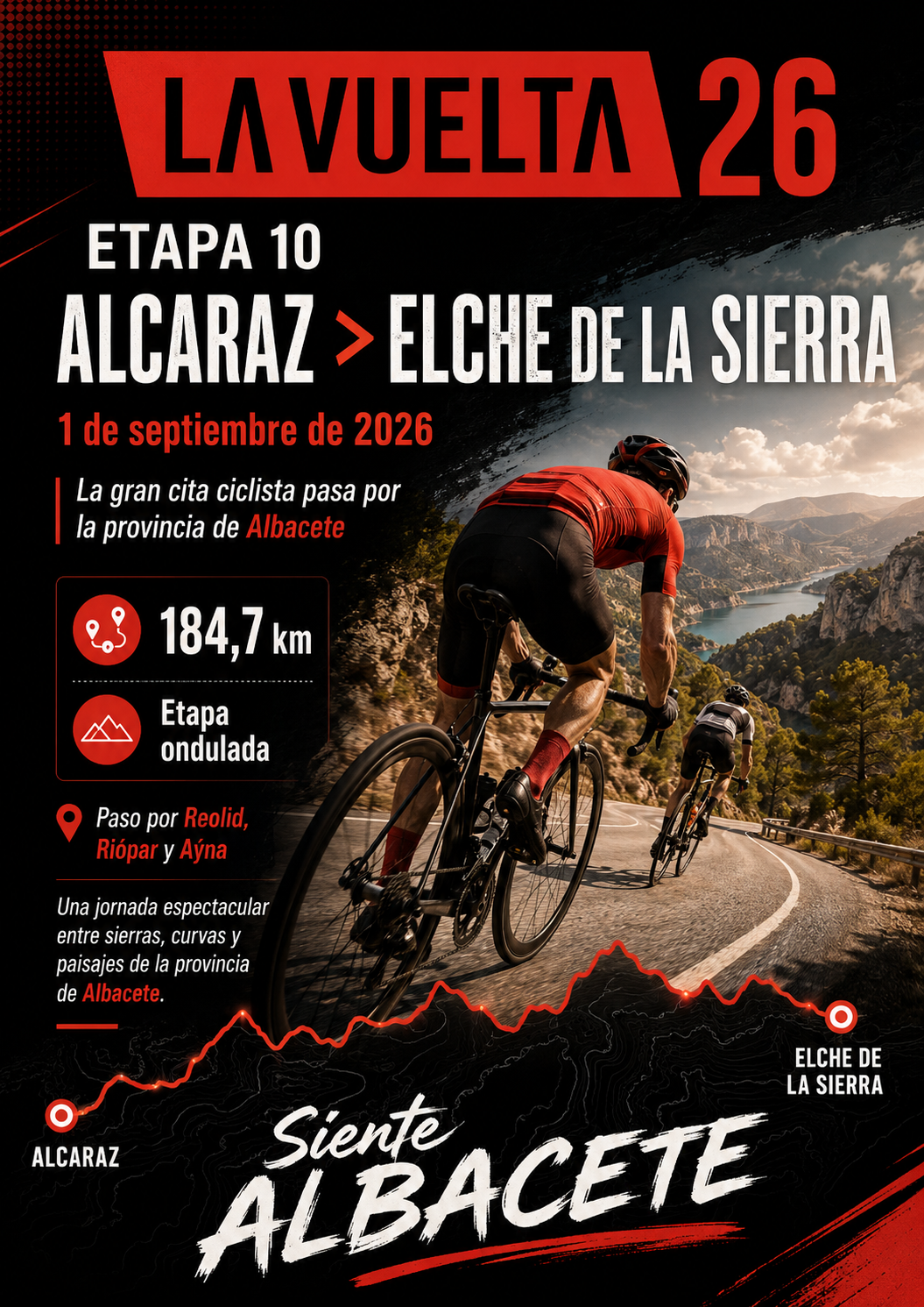 La Vuelta 2026 — Etapa 10: Alcaraz > Elche de la Sierra