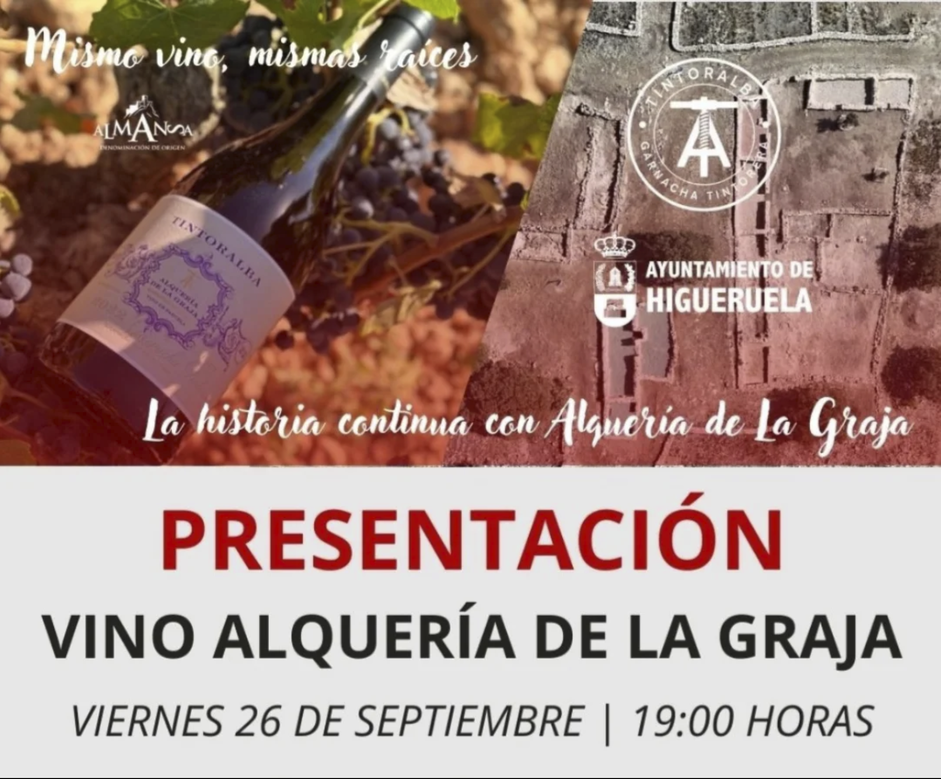 Presentación del vino ‘Alquería de La Graja’