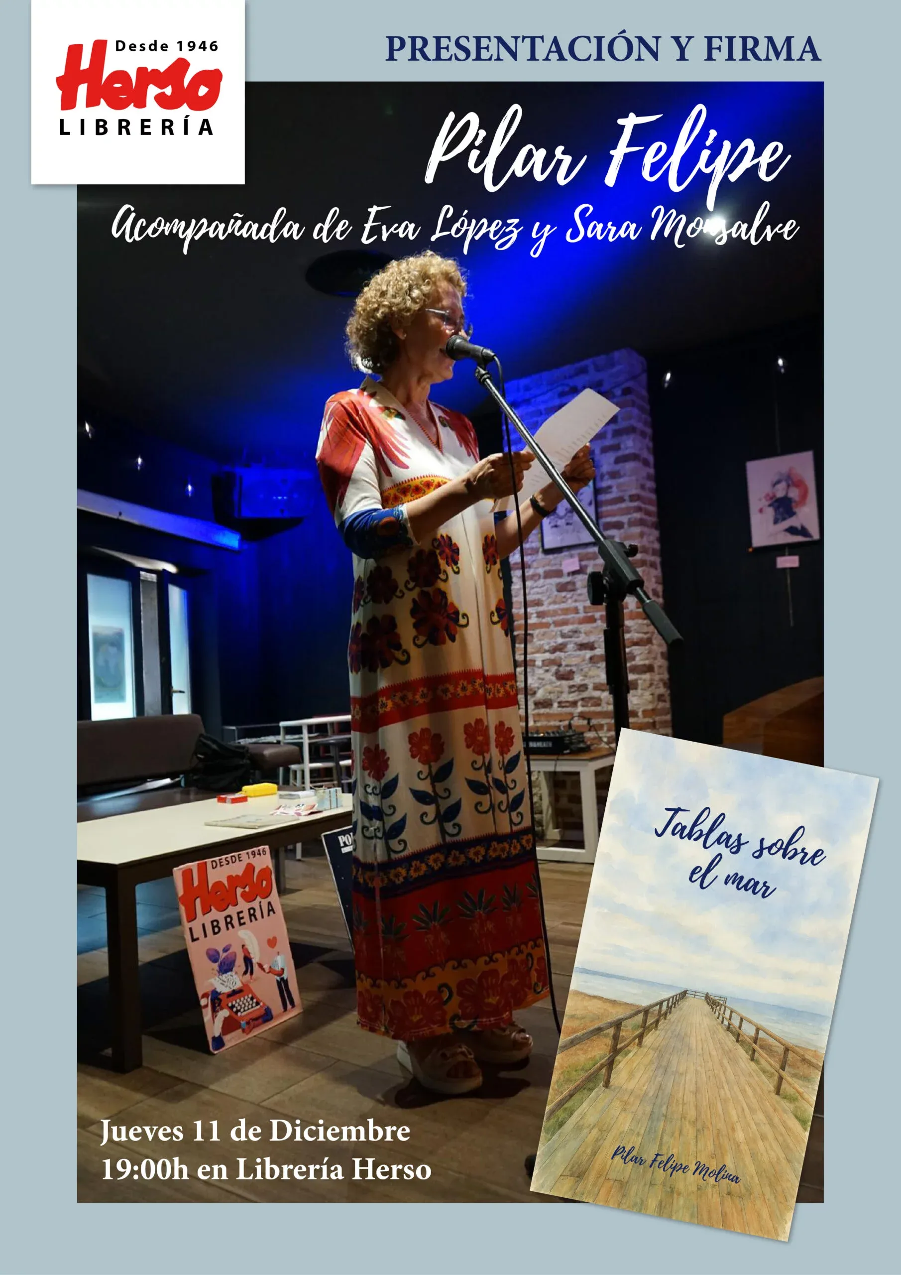 Presentación del poemario “Tablas sobre el mar”