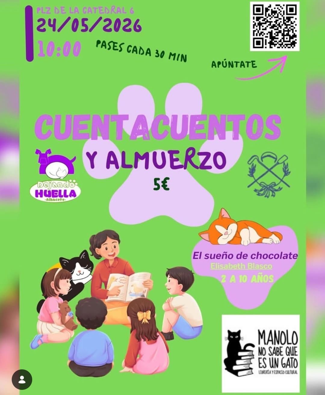 Cuentacuentos y almuerzo solidario