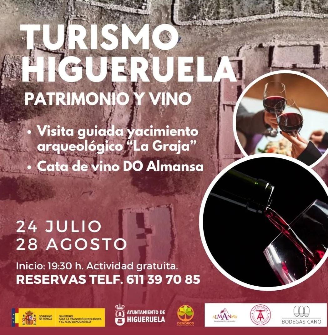 Vino y patrimonio al atardecer