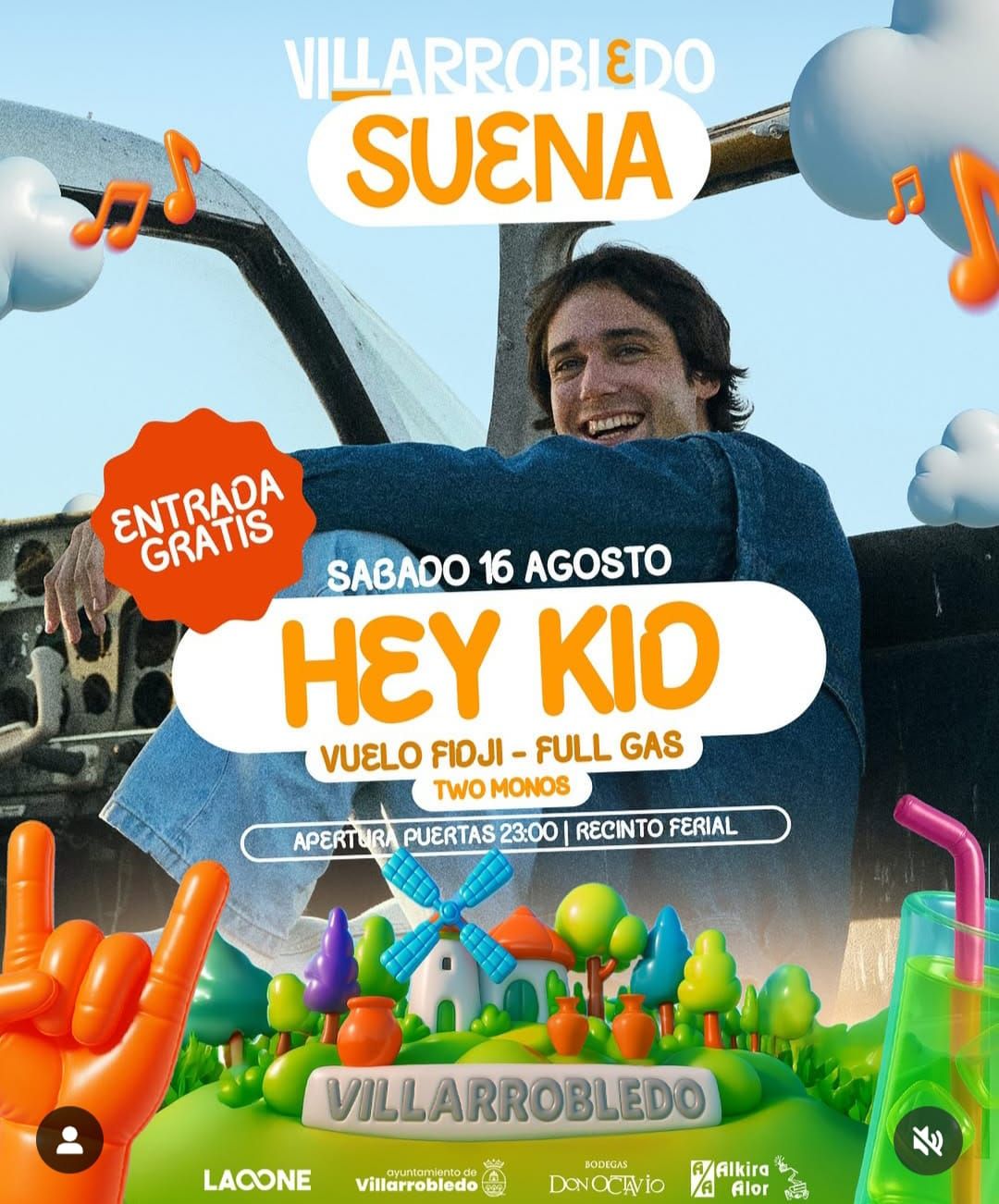 Hey Kid + Vuelo Fidji + Full Gas + Two Monos