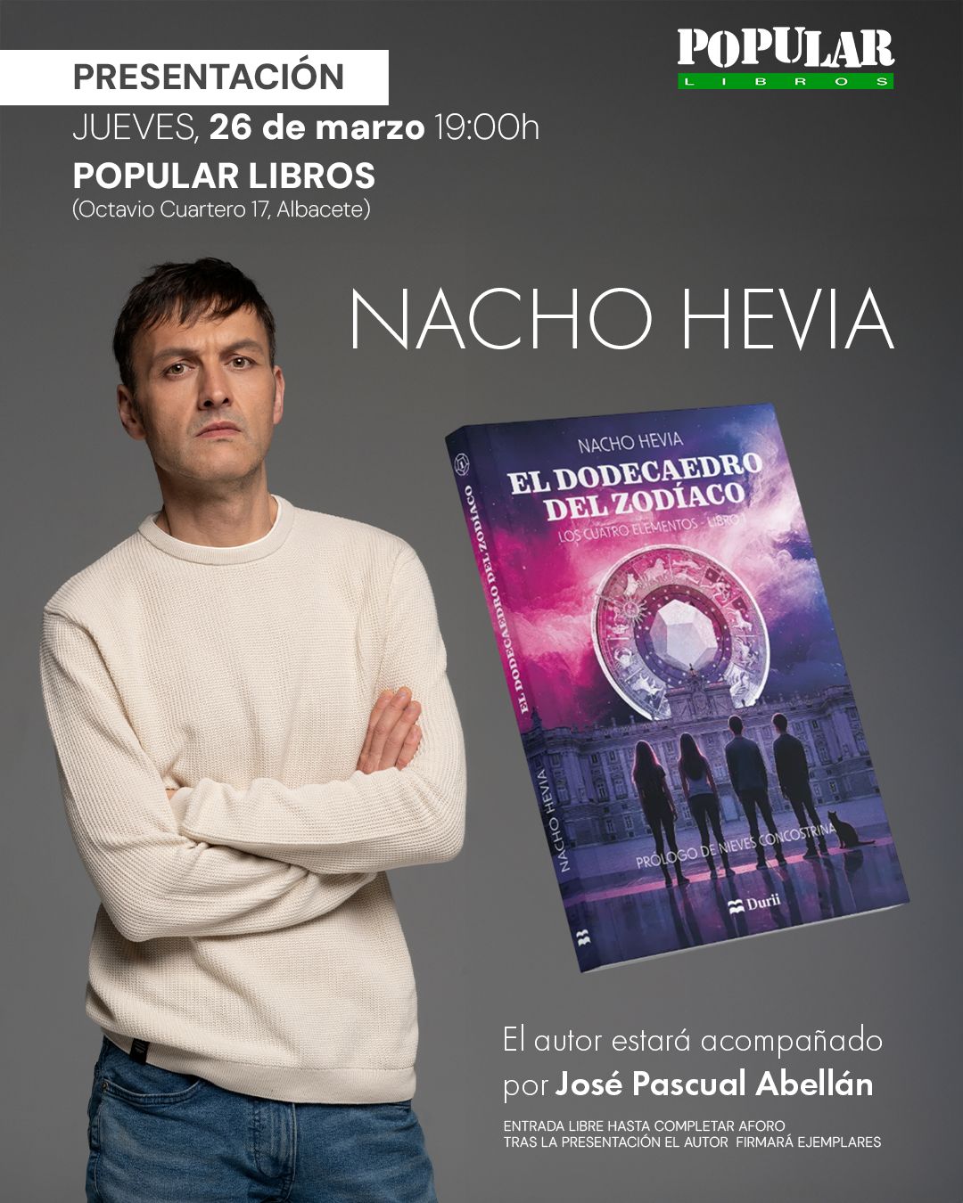 Nacho Hevia presenta El dodecaedro del zodiaco