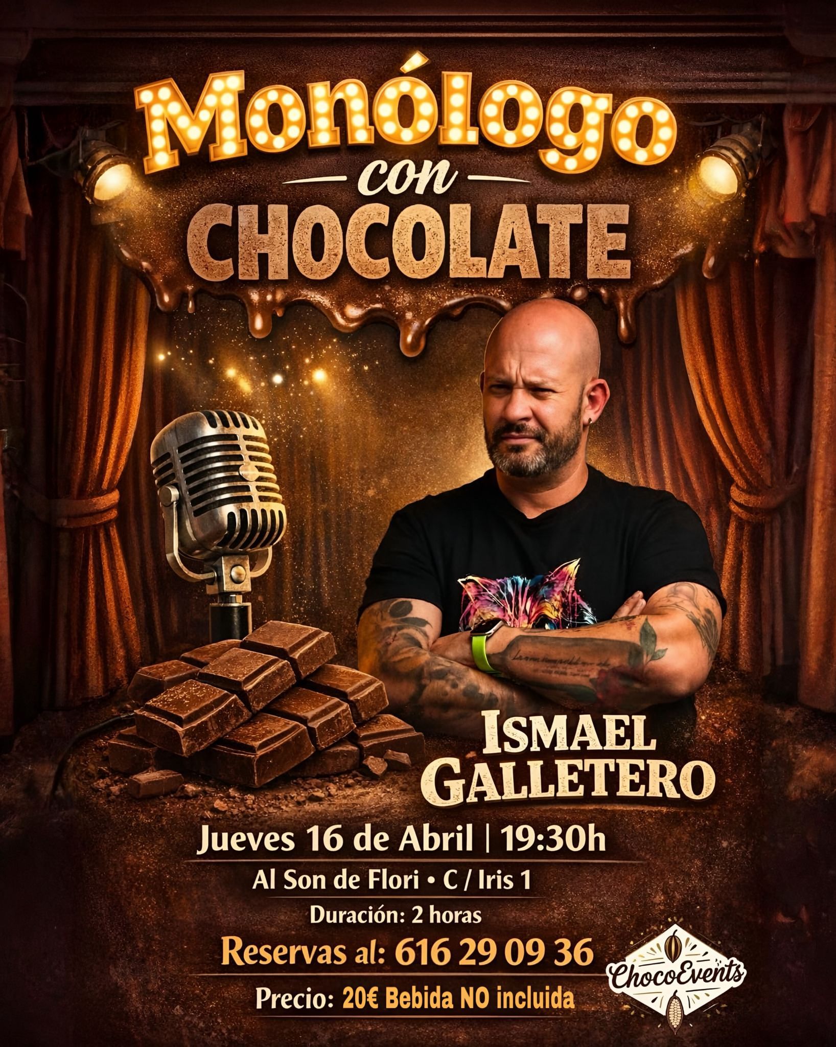 Humor, chocolate y monólogo con Ismael Galletero