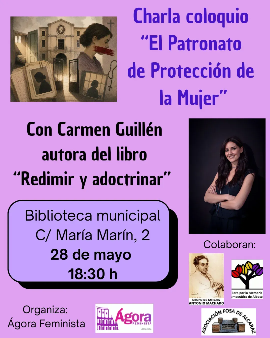 Charla-Coloquio: “El Patronato de Protección de la Mujer”