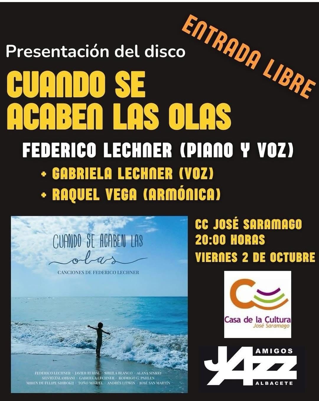 Presentación del disco “Cuando se acaben las olas” — Federico Lechner