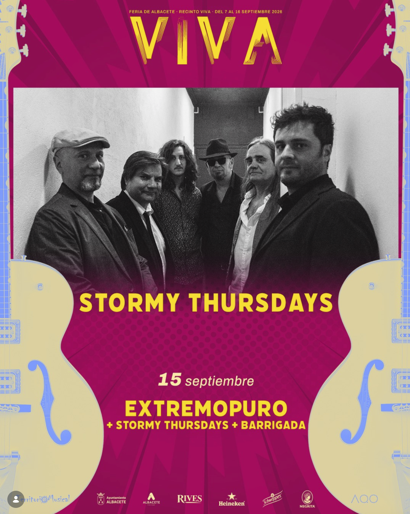 Extremopuro, Stormy Thursdays y Barrigada en concierto – Feria de Albacete 2026