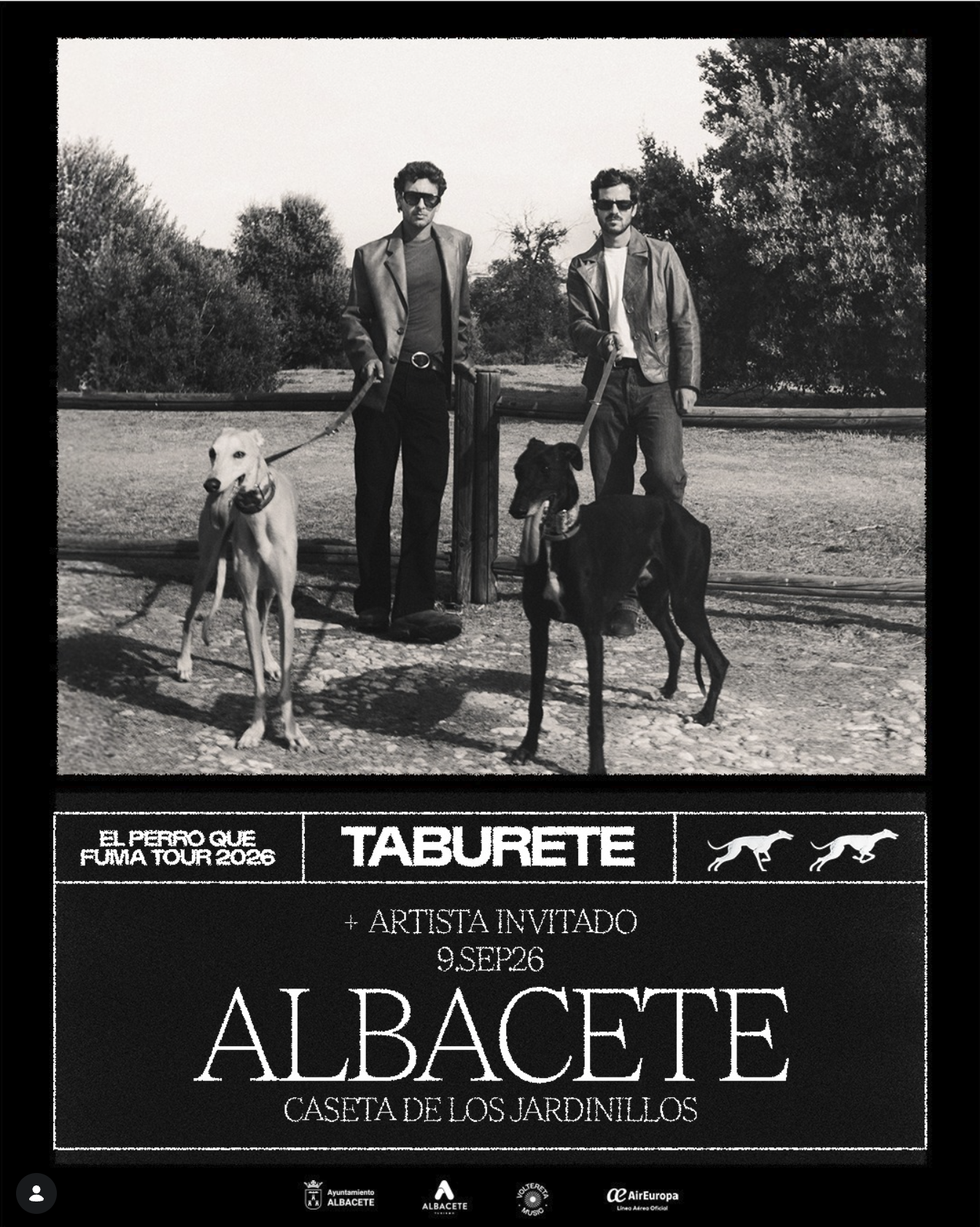 Taburete en concierto – El Perro que Fuma Tour 2026